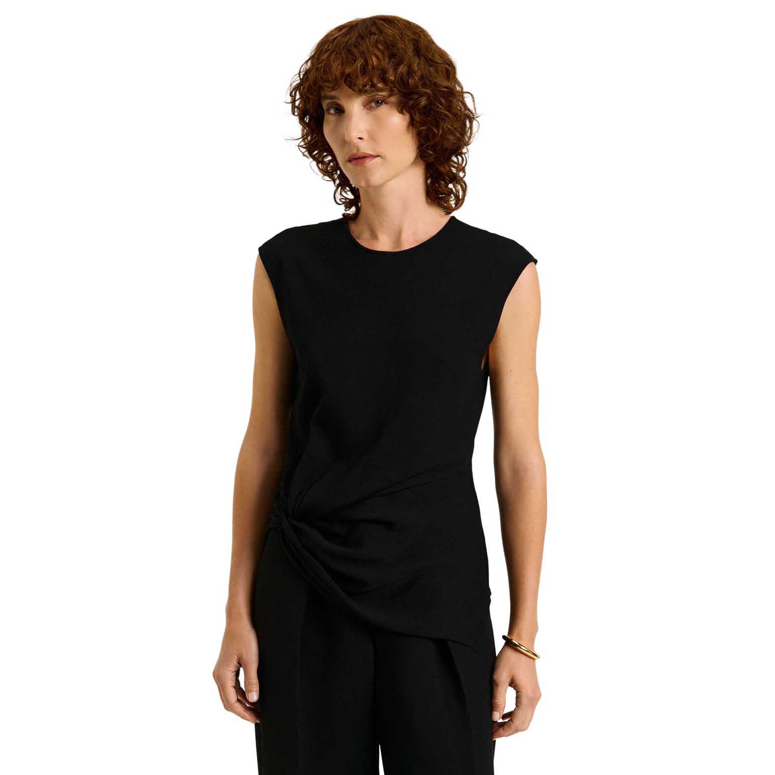 Veronika Maine Twist Front Knit Top